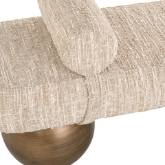 Bench Geneva beige angora alexander jones - Richmond Interiors
