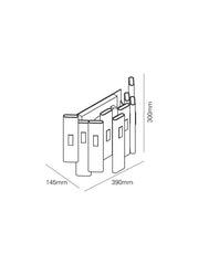 Fairfield wandlamp brons - Maretti