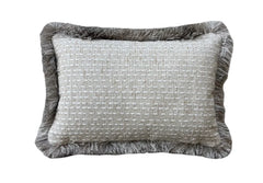 Cloé fringe sierkussen 45x30 - Brons Sierkussens