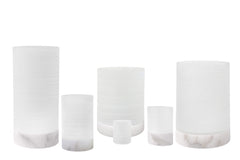 Kalle Frosted White windlicht small - Raf Deluxe