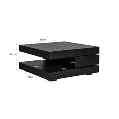 Salontafel Oakura blok C (Black) - Richmond Interiors