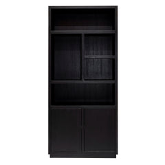 Boekenkast Oakura 2-deuren (Black) - Richmond Interiors