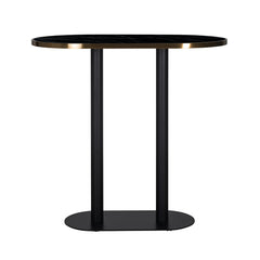 Bar table Zenza oval (Black) - Richmond Interiors