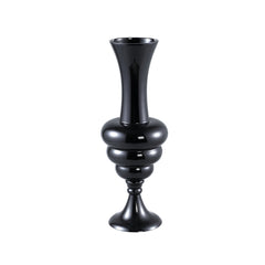 Nimai Black Antique Shaped Glass Vase Shiny S