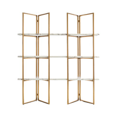 Wandkast Lagrand gold met 3 planken (Gold) - Richmond Interiors