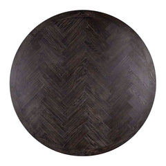 Esstisch Blackbone Ø140 silber (Black rustic) - Richmond Interiors