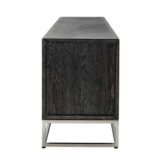 TV-dressoir Blackbone silver 4-deuren 220 (Black rustic) - Richmond Interiors