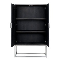 Wandschrank Blackbone silver 2-Türen (Black rustic) - Richmond Interiors