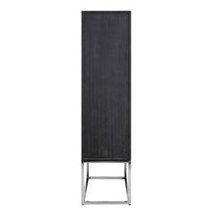 Wandschrank Blackbone silver 2-Türen (Black rustic) - Richmond Interiors