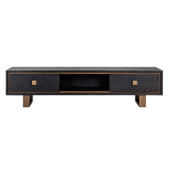 TV-dressoir Hunter 2-laden (Black rustic) - Richmond Interiors