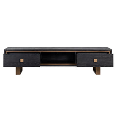 TV-dressoir Hunter 2-laden (Black rustic) - Richmond Interiors