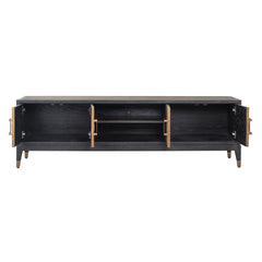 TV cabinet Bloomville 4-doors (Gold) - Richmond Interiors