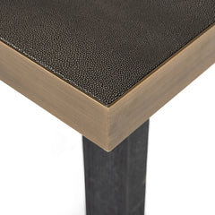 Eettafel Bloomville brass shagreen incl. glass top 200 - Richmond Interiors