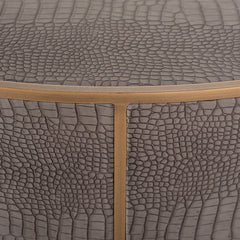 Couchtisch Classio 100Ø  (Brushed Gold) - Richmond Interiors