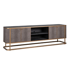 TV cabinet Classio with 4-doors (Brushed Gold) - Richmond Interiors