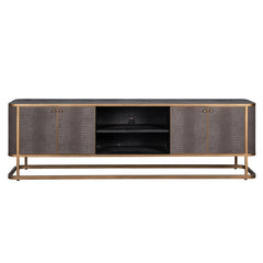 TV cabinet Classio with 4-doors (Brushed Gold) - Richmond Interiors