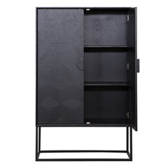 Wandschrank Blax 2-Türen (Black) - Richmond Interiors