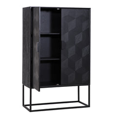 Wandschrank Blax 2-Türen (Black) - Richmond Interiors