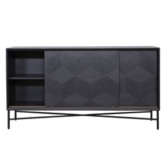 Dressoir Blax 2-schuifdeuren (Black) - Richmond Interiors