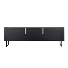 Fernsehkommode Blax 2-Klappen 1-Regal (Black) - Richmond Interiors