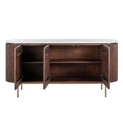 Dressoir Barkley 3-deuren  (Brushed Gold) - Richmond Interiors