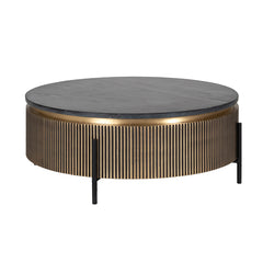 Couchtisch Ironville 90Ø (Gold) - Richmond Interiors