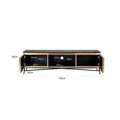 TV-Dressoir Ironville 2-deuren (Gold) - Richmond Interiors