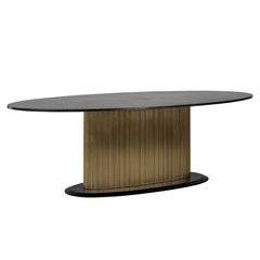 Eettafel Ironville ovaal 235 (Black/gold) - Richmond Interiors