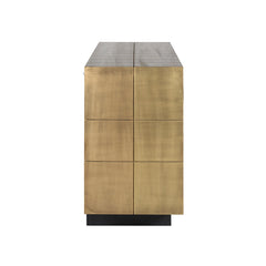 Sideboard Collada 3-Türen (Brushed Gold) - Richmond Interiors