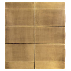 Nighstand Collada 3-drawers (Brushed Gold) - Richmond Interiors