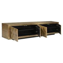 TV cabinet Collada 4-doors (Brushed Gold) - Richmond Interiors