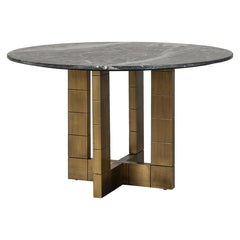 Dining table Collada 130Ø (Black/gold) - Richmond Interiors