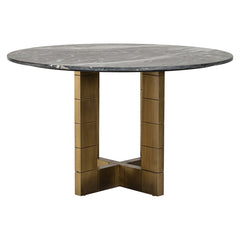 Dining table Collada 130Ø (Black/gold) - Richmond Interiors