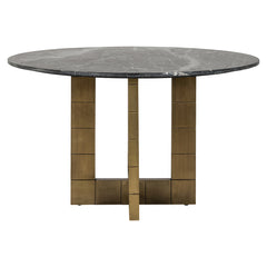 Dining table Collada 130Ø (Black/gold) - Richmond Interiors