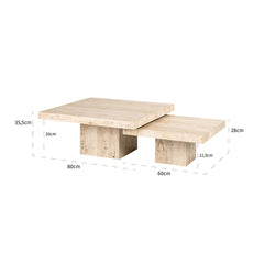 Coffee table La Cantera set of 2 - Richmond Interiors