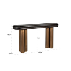 Console Macaron (Black rustic) - Richmond Interiors