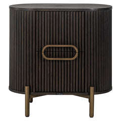 Nightstand Luxor 1-door (Brown) - Richmond Interiors