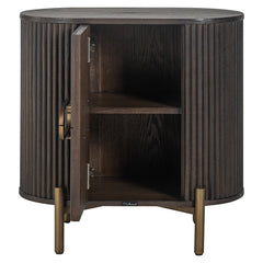 Nightstand Luxor 1-door (Brown) - Richmond Interiors