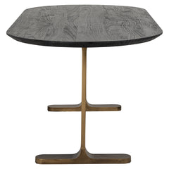 Dining table Revelin 200 (Black/gold) - Richmond Interiors