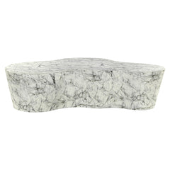 Coffee table Rockyard faux white marble (White) - Richmond Interiors