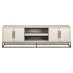 TV-meubel Whitebone brass 4-deuren 200 (Verona Grey) - Richmond Interiors