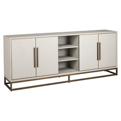 Sideboard Whitebone brass 4-doors (Verona Grey) - Richmond Interiors