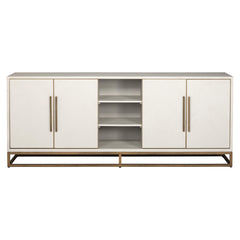 Sideboard Whitebone brass 4-doors (Verona Grey) - Richmond Interiors