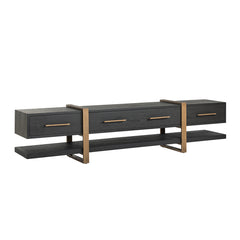 TV-dressoir Cambon 3-laden (Dark coffee) - Richmond Interiors