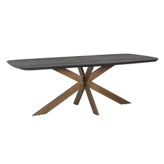 Eettafel Cambon dark coffee danish oval 230 - Richmond Interiors