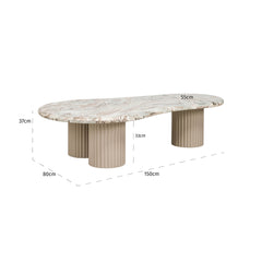 Coffee table Coronel (Beige) - Richmond Interiors