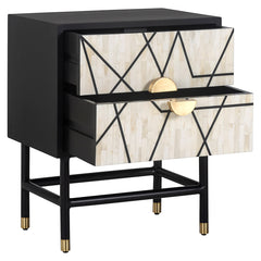 Nightstand Novas 2-drawers - Richmond Interiors