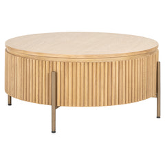 Couchtisch Belfort 85Ø (Natural oak) - Richmond Interiors