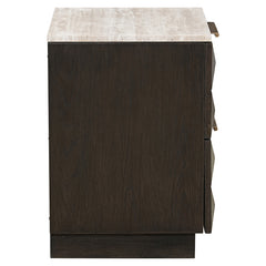 Nightstand Claremont 2-drawers (Brown) - Richmond Interiors