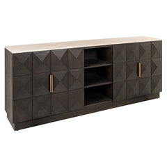 Sideboard Claremont brown  4-doors 2-shelves - Richmond Interiors